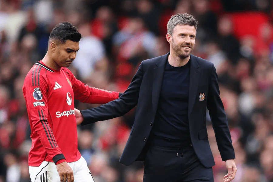 Casemiro retoma os treinos coletivos em Carrington 13 de maio de 2026 antes do último jogo em Old Trafford contra Nottingham Forest
