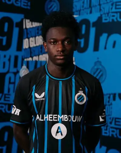 Jesse Bisiwu Club Bruges belgo-ghanense 18 anos rumo ao Barça Atlètic no modelo Bardghji maio 2026