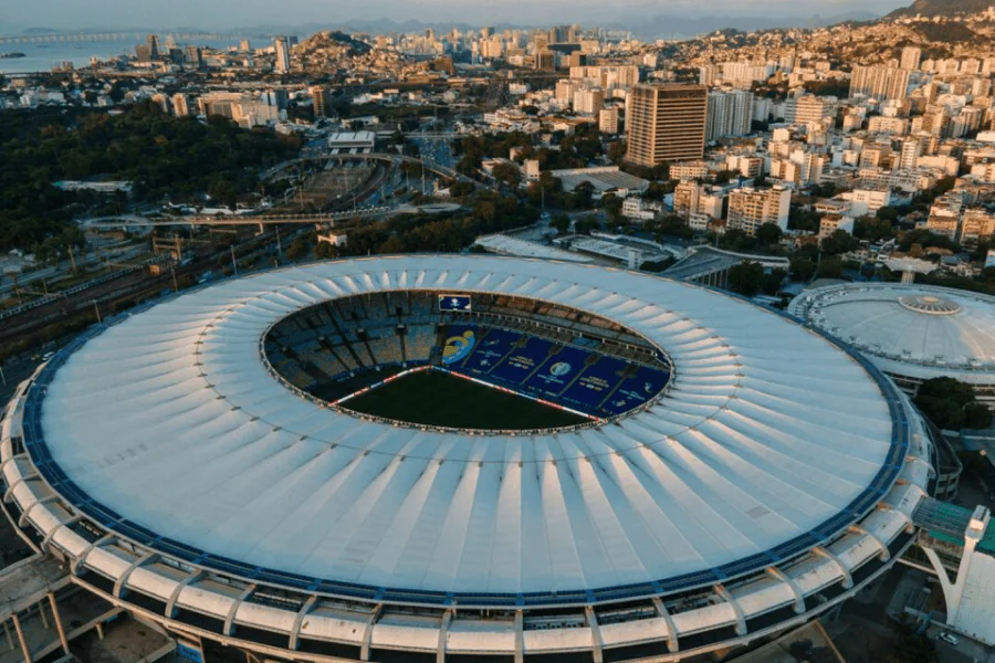 Estádio Maracanã do Rio de Janeiro antes de Flamengo Estudiantes, 5ª rodada do Grupo A da Copa Libertadores 2026 – Pedro Flamengo Copa do Mundo 2026