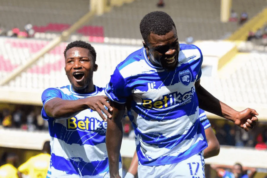 Samuel Semo AFC Leopards celebra seu gol durante Bidco United AFC Leopards 0-1 em dezembro de 2025 — Rodada 15 FKF Premier League Kasarani Nairobi, artilheiro chave antes de AFC Leopards Bidco United 31 maio