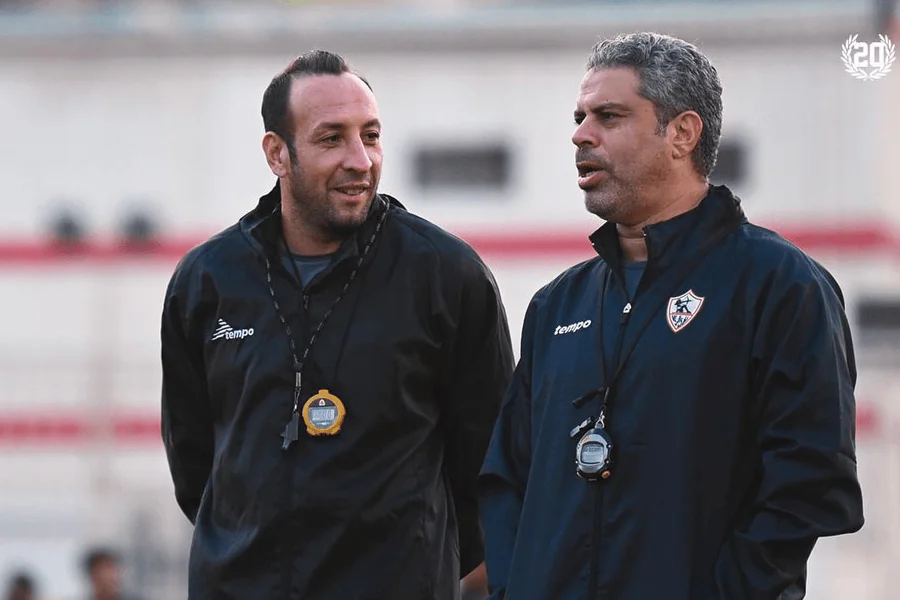 Treinador Moatamed Gamal Zamalek SC coletiva de imprensa antes da final de volta da CAF Confederação USM Alger 16 de maio de 2026 O Cairo