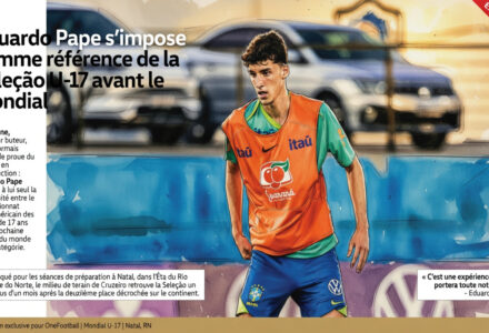 Eduardo Pape se destaca como referência da Seleção U-17 antes do Mundial