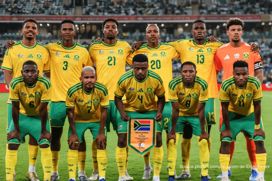 Jogadores dos Bafana Bafana em treinamento em Pachuca antes do México África do Sul 11 de junho de 2026 – preparação em alta altitude Copa do Mundo 2026