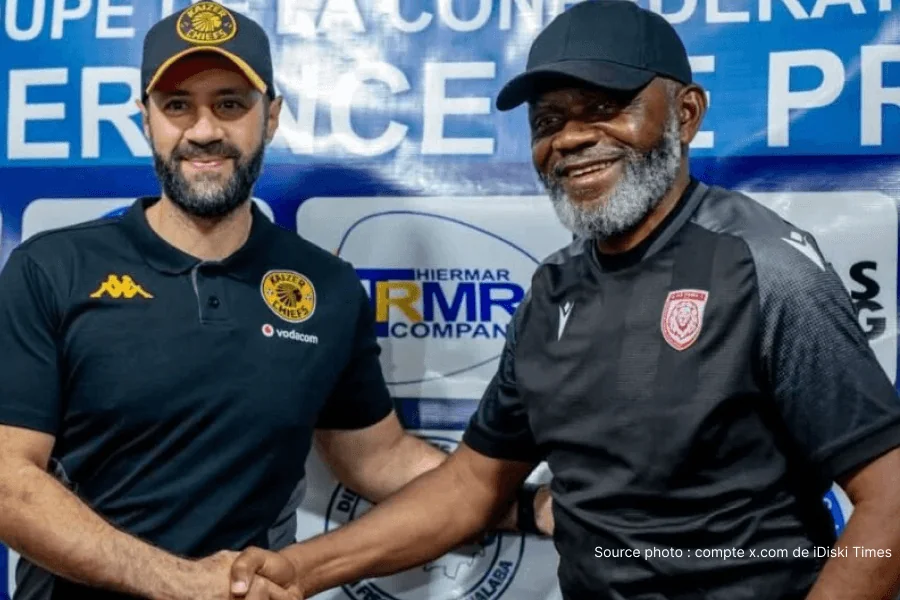 Daoula Lupembe treinador AS Simba Kolwezi em coletiva de imprensa 29 de maio de 2026 – futuro incerto playoffs Linafoot