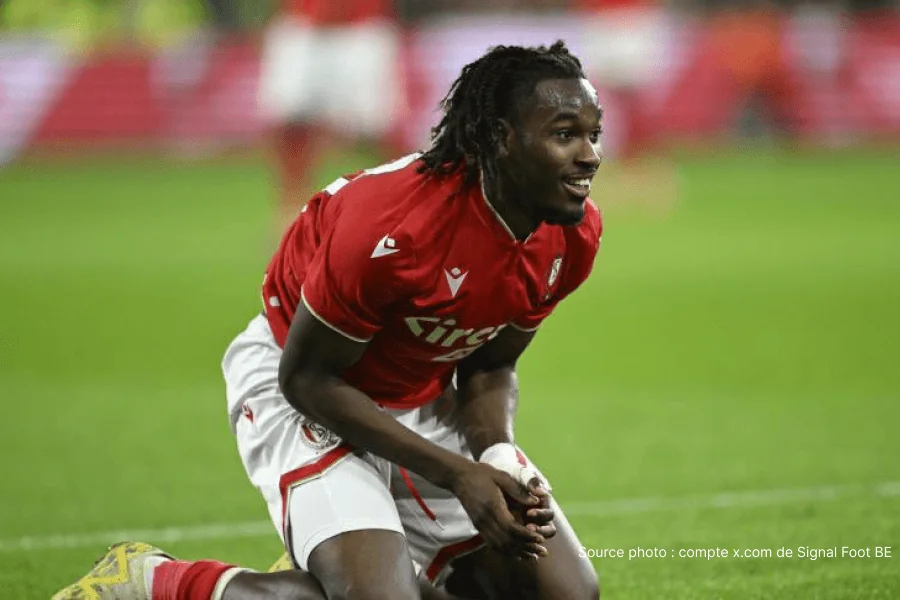 Ibrahim Karamoko ao chegar ao Standard de Liège em janeiro de 2025, recrutado do FC Versailles por 150.000 euros